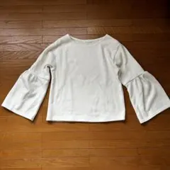 ローリーズファーム　カットソー　コーデュロイ　L ホワイト