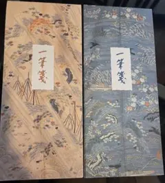 一筆箋　江戸東京博物館所蔵の一重のデザイン　２色　2冊
