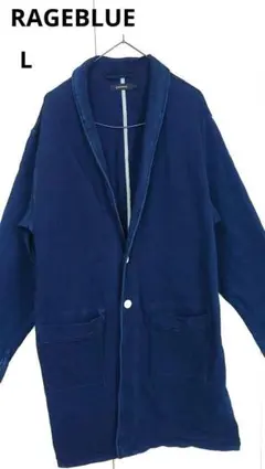 RAGEBLUE メンズデニム風ジャケット アウター ロング