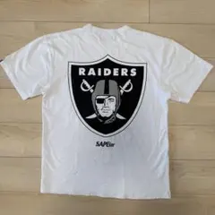 サプール RAIDERS ホワイト Tシャツ L SAPEur 厚手
