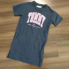 トミー　半袖　ワンピース　TOMMY ネイビー　130