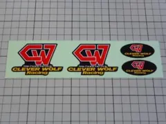 正規品 クレバーウルフ レーシング ステッカー 1シート