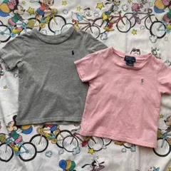 Polo by Ralph Lauren Tシャツ 2枚セット グレー ピンク