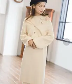 mysty womanカーディガン＆ノースリーブワンピース　タグ付き新品未使用品