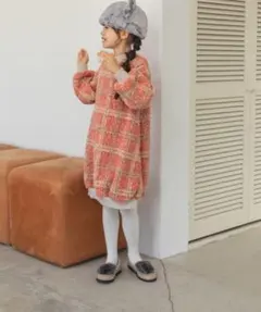 ★新品未使用タグ付き★140㎝ペアマノンシープボアワンピース