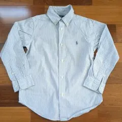 Ralph Lauren ボタンダウン 長袖シャツ 120 水色