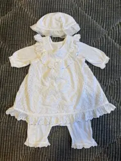 【美品】セレモニードレス3点セット　お宮参り　お食い初め　退院着