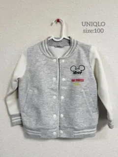 UNIQLOミッキーマウス グレーホワイト ジャケット