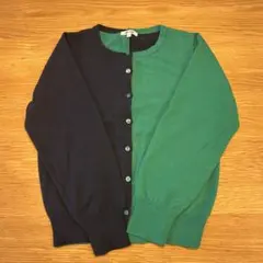 ビーミングバイビームス バイカラーカーディガン