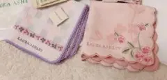 新品未使用　ローラアシュレイ　ハンカチ4点セット