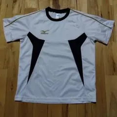 MIZUNO メンズ スポーツTシャツ ホワイト ブラック Mサイズのサムネイル