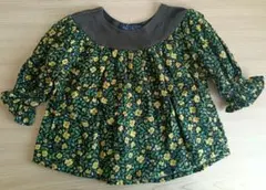 リトルエスティー 袖フリル小花柄カットソー 80cm