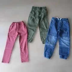 H&M キッズ長ズボン 130cm 3点セット