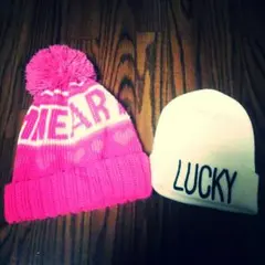 ニット帽☆各￥700