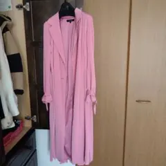 【新品未使用品】riendaバックプリーツスプリングコートSサイズ