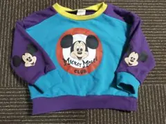 チマジロ　ミッキー　トップス　ディズニー　しまむら　ミコリッド　90 トレーナー