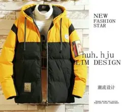 ダウンジャケット メンズ 中綿ジャケット おしゃれ ブランド 無地 柄 黒Cv