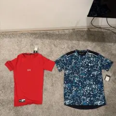 Under Armour レッド フィットネスTシャツ