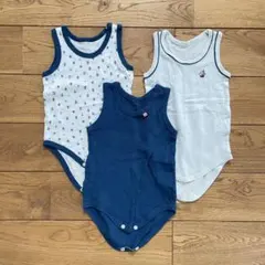 ベビー服　インナーロンパース　70　夏物3枚セット⑥