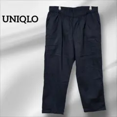 UNIQLO【XXL】ユニクロコットンイージーパンツ綿100%黒ウエストゴム