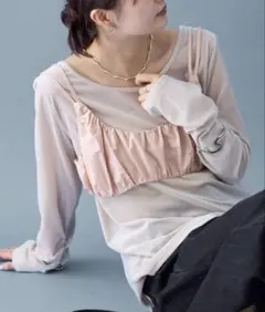 mystic ギャザービスチェ SETトップス