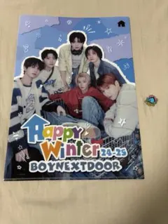 BOYNEXTDOOR 原宿竹下通りコラボ ファイルとピンバッジセット