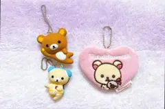 リラックマ　コリラックマ　スクイーズマスコット　小物入れ　3点