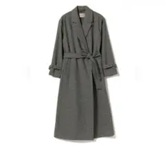 BEAMS LIGHTS ビームスライツ ガンクラブチェック柄 ベルテッドコート