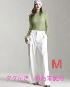 【タグ付き新品未使用】 無地シアーメッシュ ハイネック 長袖