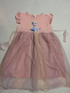 エルサ　ワンピース　ピンク120cm