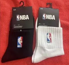 NBA ソックス 2足セット ブラック ホワイト