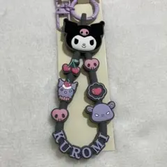 みるくてぃー様専用　ラバーコードキーホルダー　KUROMI