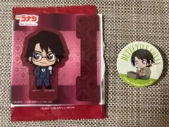 《名探偵コナン》羽田秀吉　缶バッジ・クリアしおり(非売品)