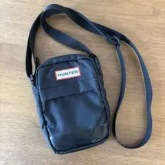 ☆ハンター☆HUNTER クロスボディーバッグ ベルトバッグ ブラック 美品