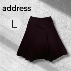 トウキョウスタイル　ミディアム　シフォンフレアスカート ウエストジッパー