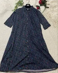 crespi×LIBERTY 総柄　シャツワンピース