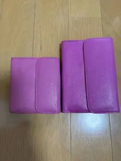 【今だけ限定価格！】二つ折り財布 ピンク　2点セット