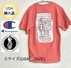 Champion Mc NEESE大学Ｓサイズ(USA SIZE)サーモンピンク