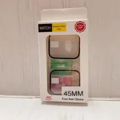 2個入 Apple Watch 7/8 ケース アップルウォッチ カバー 45