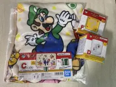一番くじ　スーパーマリオ　3点セット　ブランケット　食器類