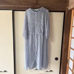 UNIQLO 花柄 ロングワンピース Lサイズ