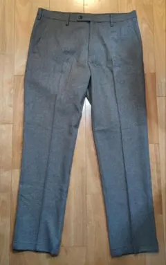 美品☆ユニクロ 感動パンツ☆ウールライク☆85グレー