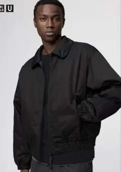 ユニクロ　パフテックショートブルゾン　L