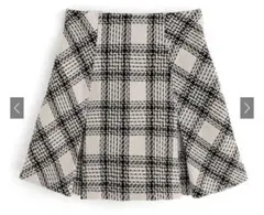 グレイル インパン裏地付きツイードチェックミニスカート[tu891] アイボリー