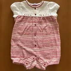 ファミリア　赤　ロンパース 80 春夏秋のサムネイル