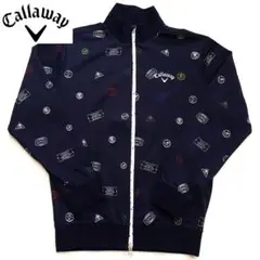 キャロウェイ ゴルフウェア 長袖ジャケット Lサイズ 総柄 フルジップ