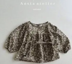 Aosta monette blouse 花柄　アオスタ　ブラウス