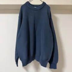 GU ジーユー オーバーサイズ ニット セーター ネイビー