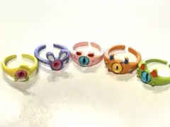 ハロウィン♡モンスター♡リング　子どもから大人までサイズ調節可能