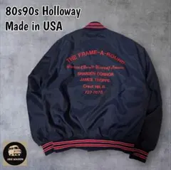 80s90sHollowayホロウェイスタジャンUSA古着中綿アワードジャケットのサムネイル